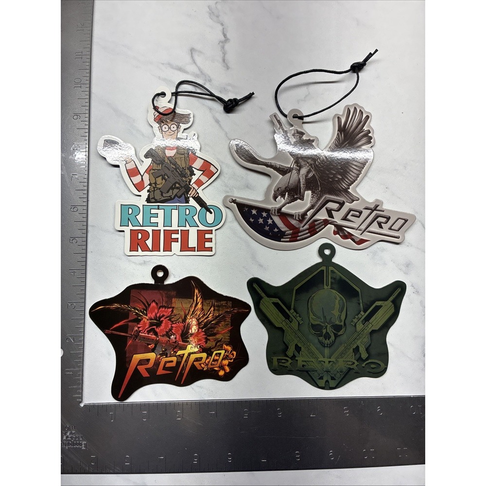 Retro Rifle Sticker Lot 4